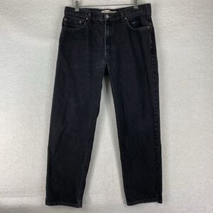 Levis Jeans Mens 38x32 (fit 36x29.5) Black 550 Relaxed Fit Loose‎ Y2K Denim